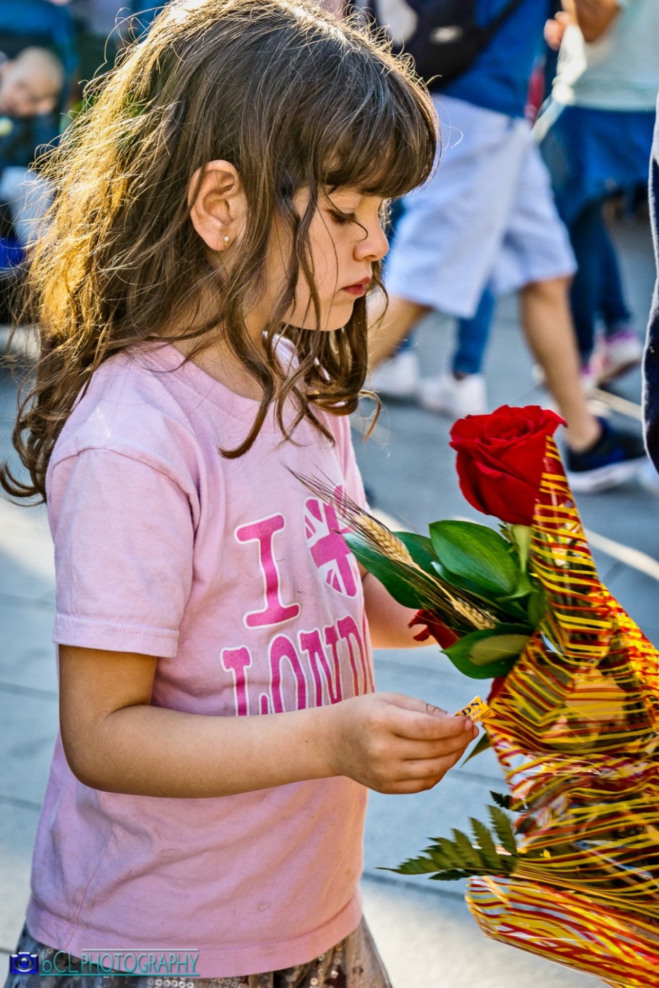 A girl with her rose