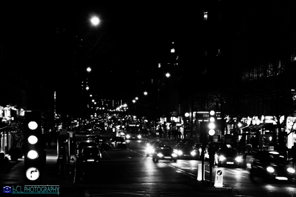 London street at nigh
