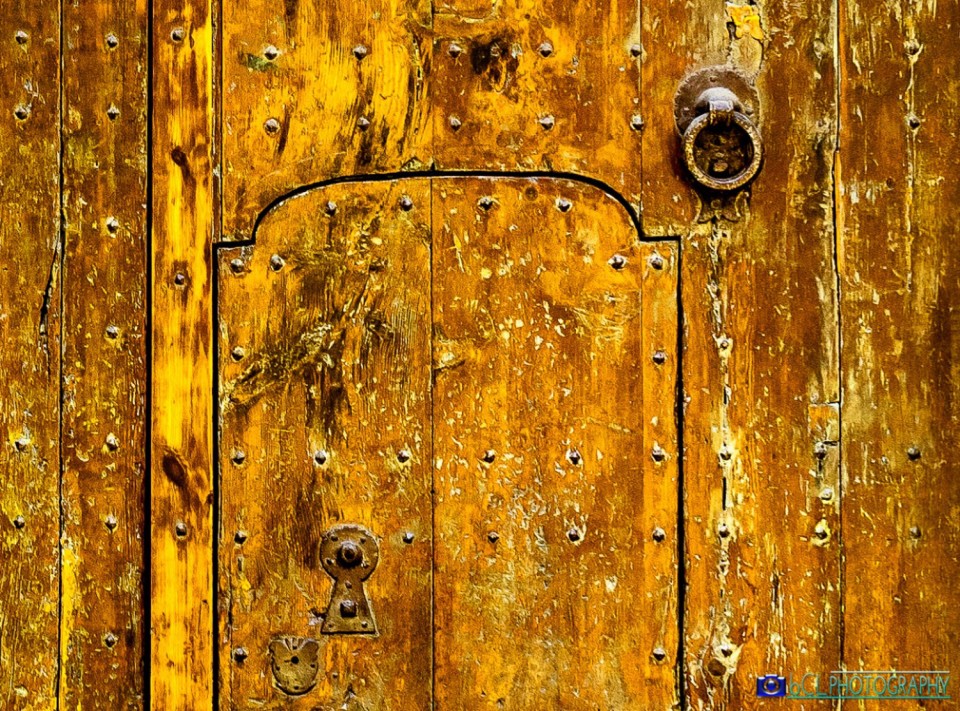 Wood Door. Detail